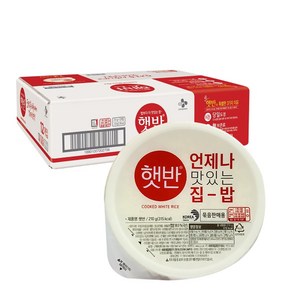 햇반 백미밥, 210g, 36개