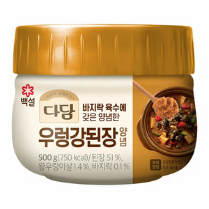 CJ제일제당 다담 우렁강된장500g, 500g, 6개