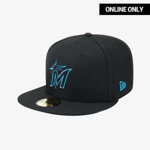 뉴에라 남녀공용 59FIFTY 어센틱 마이애미 말린스 MLB 모자