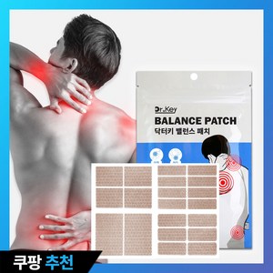 닥터키 근육통 밸런스 패치 4가지 사이즈_손가락 무릎 등 손목, 1개, 46개입