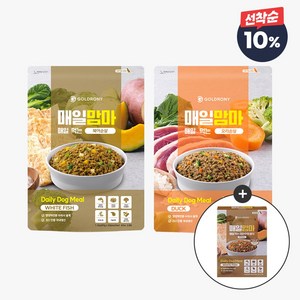 [선착순10%] 매일맘마 강아지 화식사료 북어 오리 60gx20개입+240g증정(랜덤), 1세트, 60g, 기타생선