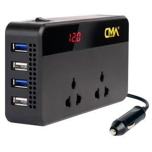카모아 200W QC3.0 스마트 파워 차량용 인버터(CMA-2254) 컨버터, 1개