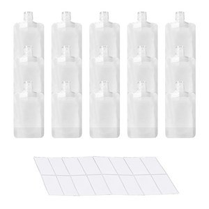 생활친구 여행용 소분파우치 15p+ 네임텍, 15개, 100ml(네임텍포함)