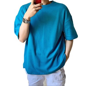 [4XL 5XL 추가] 어깨 넓어보이는 반팔 11컬러 파스텔톤 무지 반팔티셔츠 5XL까지