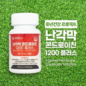 비비드랩 난각막 콘드로이친 1200 플러스 콘드로이친황산 함유, 1개, 60정