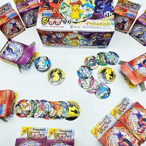 1000 포켓몬스터 킹 빵빵 딱지 18개입 1박스 - 황금킹 빵빵딱지를 찾아라, 1개