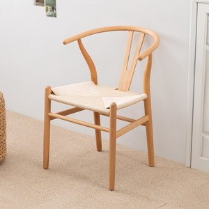 와이 원목 체어 식탁 카페 인테리어 디자인 주방 의자, 네추럴, 1개