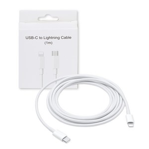 아이폰 아이패드 호환 C to 8 (Lightning) 라이트닝 PD 고속충전 케이블, 1m, 1개