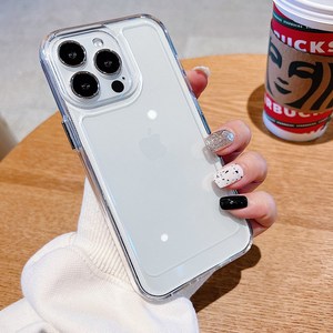 렉스 잘눌려버튼 고투명 젤하드 젤리케이스