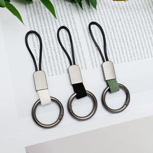 아야 TPU 차키 케이스 원형로프 키링 KH01, 화이트, 1개
