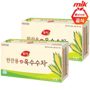 동서 한잔용 옥수수차 100T x2, 1.5g, 100개입, 2개