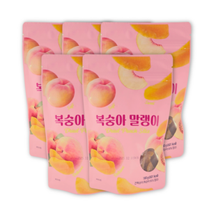 [너츠온] 복숭아 말랭이, 5개, 180g