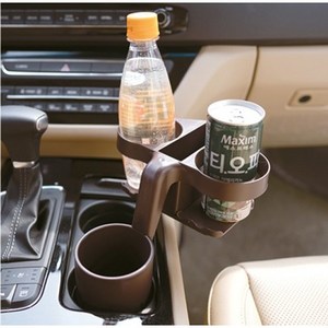 레이븐 차량용 4in1 멀티 컵홀더 트레이, 레이븐 컵홀더 브라운, 1개