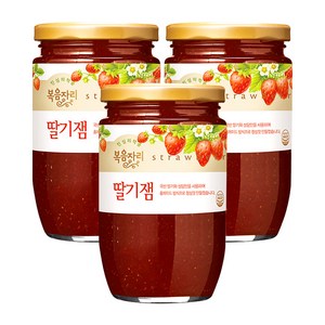 복음자리 딸기잼, 500g, 3개