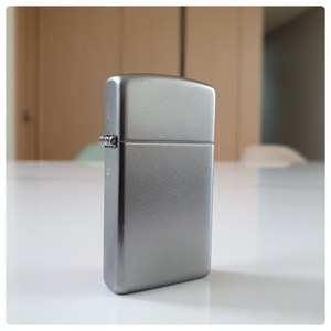 정품 지포라이터 1605 SLIM SATIN CHROME 지포 라이타 zippo 지프라이터 지퍼라이터