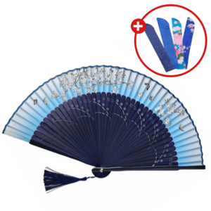 제이엠투 고급부채 접이식부채 선물용부채 외국인선물, 1.흩날리는푸른나비, 1개