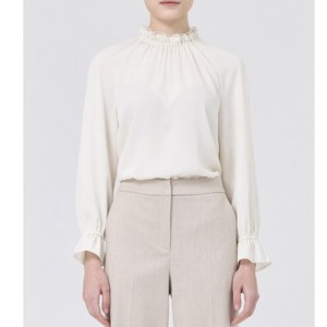 케이엘 KL 반목프릴넥 심플 블라우스 bl23na02OO