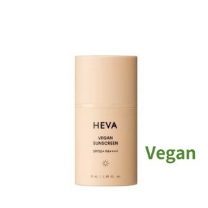 ( HEVA ) 해바 비건 선크림 (SPF50+ PA++++), 50ml, 1개