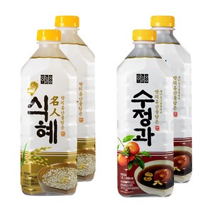 하늘청 오리지날 명인식혜 1.8L x 2p + 수정과 1.8L x 2p 세트, 1세트