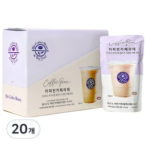 커피빈 카페라떼 파우치, 190ml, 20개