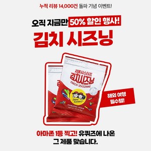 서울시스터즈 김치시즈닝 6g x 20개 일회용 캠핑용 여행용 소스 조미료 간편식품 배달용, 120g, 1개