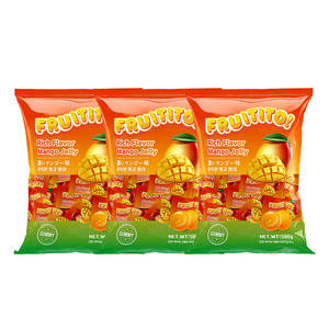프루티토 쫀득한 진짜 망고 젤리 500g (3개 묶음) 베트남 탑프루트 다낭한시장 망고맛 젤리, 1세트