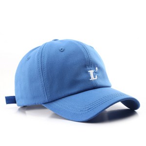 리카 L 이니셜 로고 패션 커플 볼캡 야구 모자