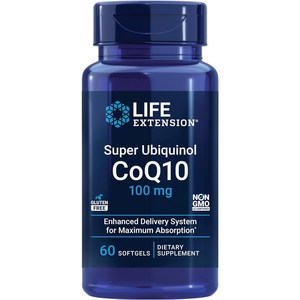 라이프익스텐션 슈퍼 유비퀴놀 CoQ10 100mg 소프트젤, 60정, 1개