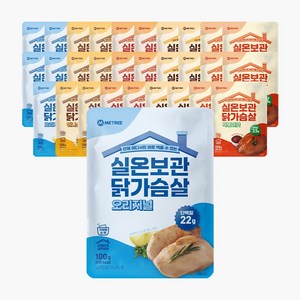 미트리 실온보관 닭가슴살 5종 혼합, 100g, 30개, 1구성