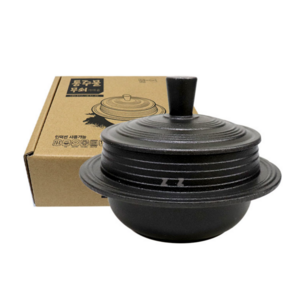 인덕션 가능 1-2인용 통주물 가마솥, 1개