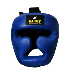 가미 복싱 헤드기어 H814S 천연가죽 복싱가드 T자형 코보호 강화 머리보호대, 1개, 블루