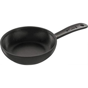 스타우브staub 스킬렛16cm 법랑주물철IH대응 일본정규판매품- 블랙레드그레이 Skillet 40501-142, 블랙, 1개