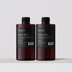 에이센트 대용량 디퓨저 리필 500ml 2개 세트, 라이브러리