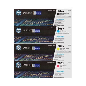 HP 정품토너 206X 대용량 4색 세트 (W2110X W2111X W2112X W2113X) - M255nw M255dw M282nw M283fdn M283fdw 레이저 프린터용, HP 정품토너 NO.206X [대용량/1세트], 1개