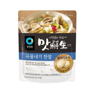 청정원 맛선생 멸치 디포리 국물내기 한알 100g, 60g, 1개