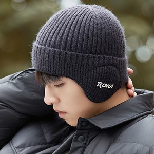 신페이드 남성 남자 겨울 비니 모자 귀달이 귀도리 털모자 귀마개 등산 방한모자 니트