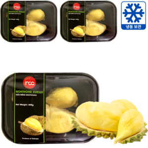 베트남 맛있고 신선한 냉동 두리안 (VIETNAM FROZEN DURIAN), 3개, 400g