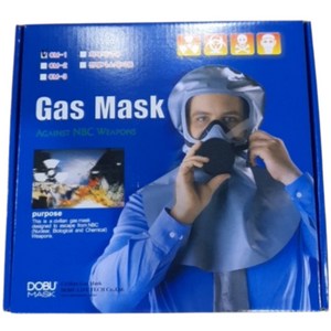 방독면 마스크 GAS MASK CM-1 응급 대피용 민방위 화재대피용 전쟁 가스 국민방독면 화생방용 방독두건 방독마스크 방독 안면 두건, 1개