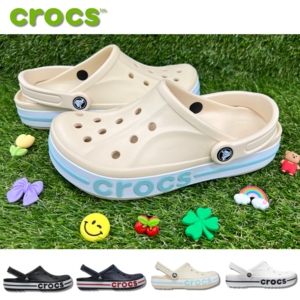 [100%정품/당일발송] 크록스 CROCS 슬리퍼 바야밴드 남녀공용 클로그 4색 온그라운드 악세사리