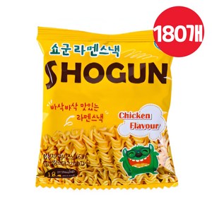 쇼군 라멘스낵 치킨맛, 18g, 180개