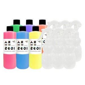 스노우키즈 스프레이 물감 250ml 6색 + 트리거 60ml x 6p 풀세트