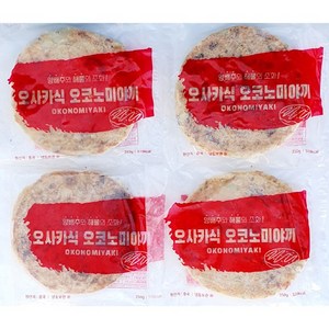 지엔씨푸드 냉동 오사카식 오코노미야끼350g, 4개, 350g