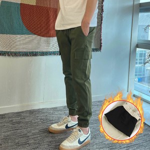원웨이 기모 조거팬츠 카고바지 프리사이즈 슬림핏 겨울 바지