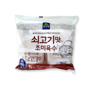 [당일출고] 면사랑 쇠고기맛 조미육수 벌크 업소용 대용량 30봉입, 10.2kg, 1박스