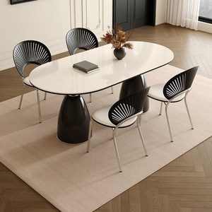 블리스아토 테이블의자세트 4인용 세라믹식탁 식탁세트, 오리지널 1600 식탁+A의자 4개