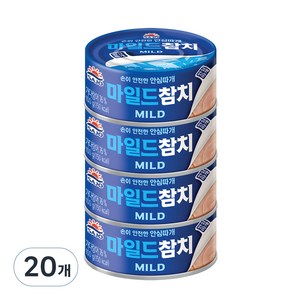 사조 마일드 참치 안심따개, 100g, 20개