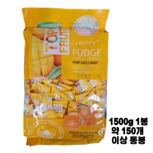 베트남 탑젤리 coowy 대용량 망고젤리 1500g, 1.5kg, 1개