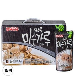 삼육두유 검은콩 미숫가루두유 파우치 190ml, 15개