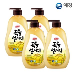 (etv) 트리오 곡물설거지 우리현미 용기 750ml X 4개