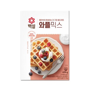 CJ 백설 와플믹스 450g, 1개